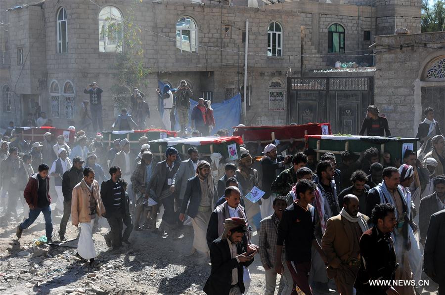 YEMEN-SANAA-AIRSTRIKES-FUNERAL