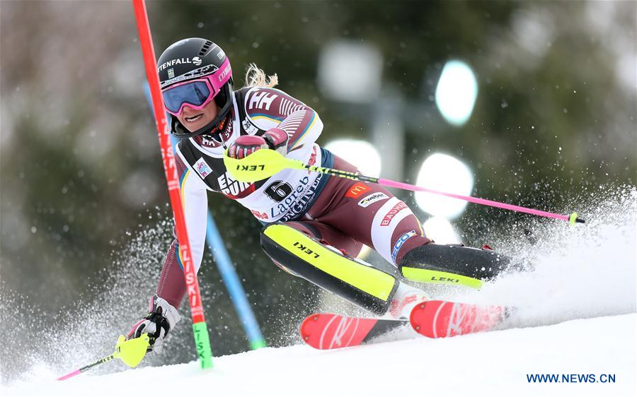 (SP)CROATIA-ZAGREB-SKIING-FIS WORLD CUP-ALPINE SKIING LADIES' SLALOM