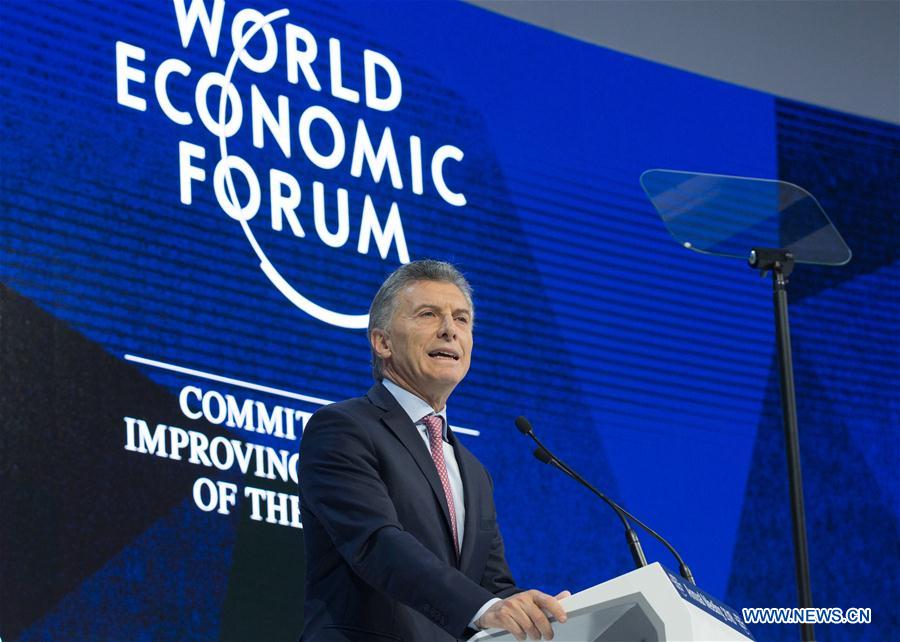 SWITZERLAND-DAVOS-WEF ANNUAL MEETING-ARGENTINA-PRESIDENT