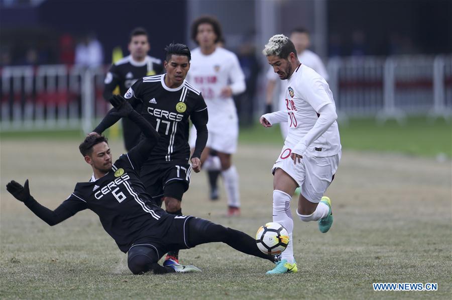 (SP)CHINA-TIANJIN-SOCCER-AFC CHAMPIONS LEAGUE-QUALIFICATION-TIA VS CER(CN)