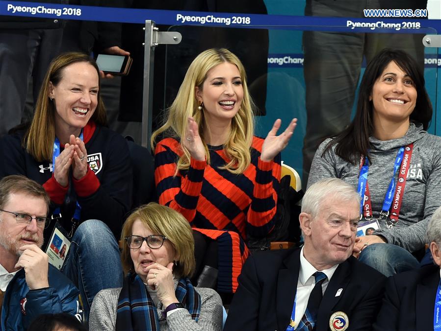 (SP)OLY-SOUTH KOREA-PYEONGCHANG-CURLING-MEN'S FINAL-USA VS SWE-IVANKA TRUMP