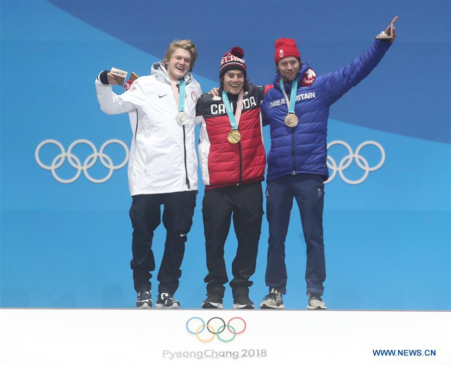 (SP)OLY-SOUTH KOREA-PYEONGCHANG-SNOWBOARD-MEN'S BIG AIR-MEDAL CEREMONY