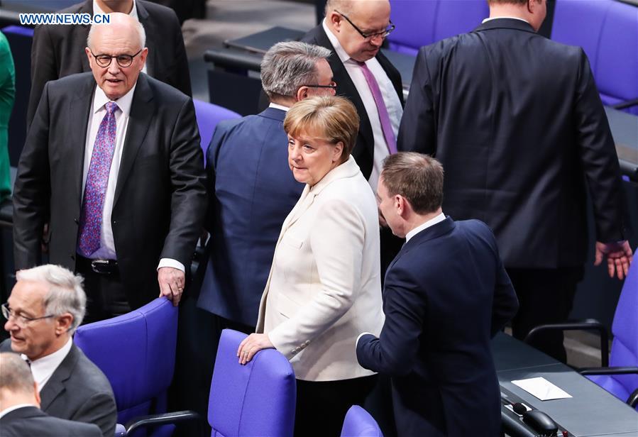 GERMANY-BERLIN-MERKEL-CHANCELLOR-RE-ELECTED