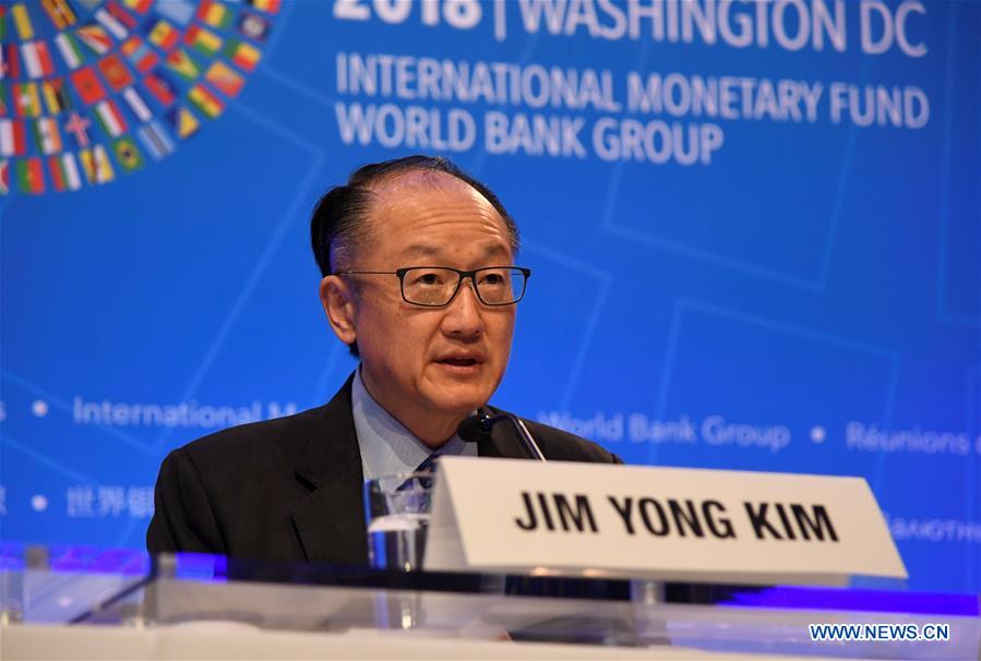 U.S.-WASHINGTON D.C.-IMF-WORLD BANK-PRESS CONFERENCE-JIM YONG KIM