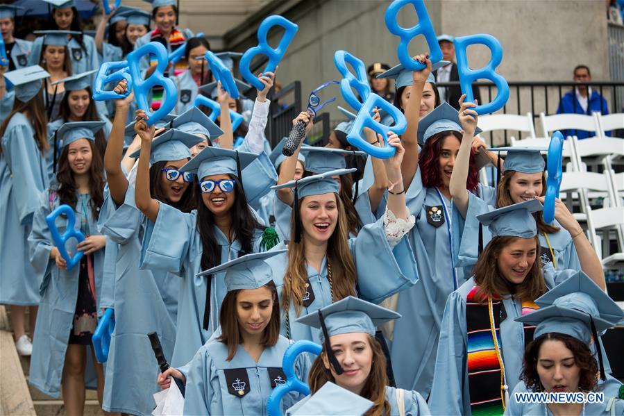 U.S.-NEW YORK-COLUMBIA UNIVERSITY-COMMENCEMENT CEREMONY