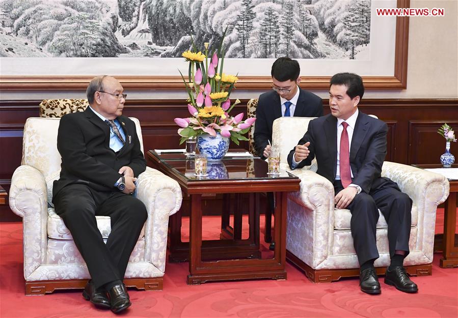 CHINA-BEIJING-WANG ZHENGWEI-MYANMAR-PARLIAMENT-MEETING (CN)