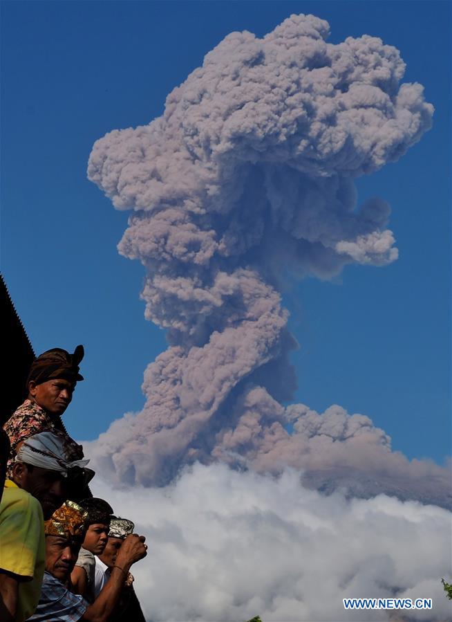 INDONESIA-BALI-MOUNT AGUNG-ERUPTION