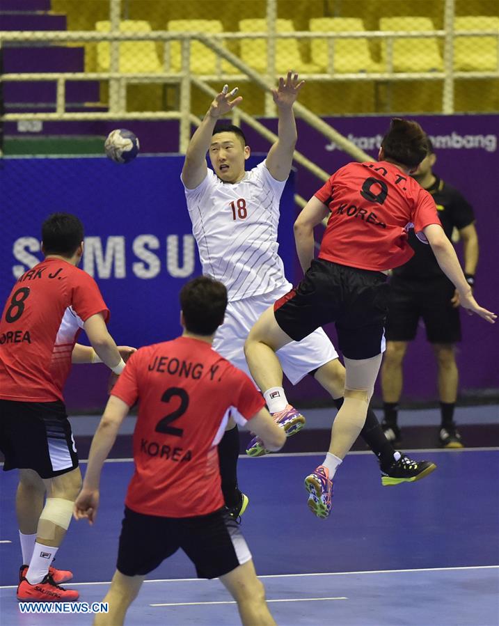 (SP)INDONESIA-JAKARTA-ASIAN GAMES-HANDBALL-JAPAN VS SOUTH KOREA