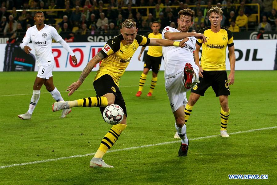 (SP)GERMANY-DORTMUND-BUNDESLIGA-FRANKFURT VS DORTMUND