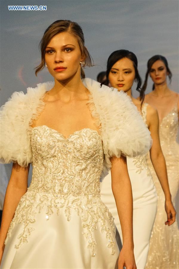 U.S.-NEW YORK-BRIDAL FASHION WEEK-JUESTIN ALEXANDER