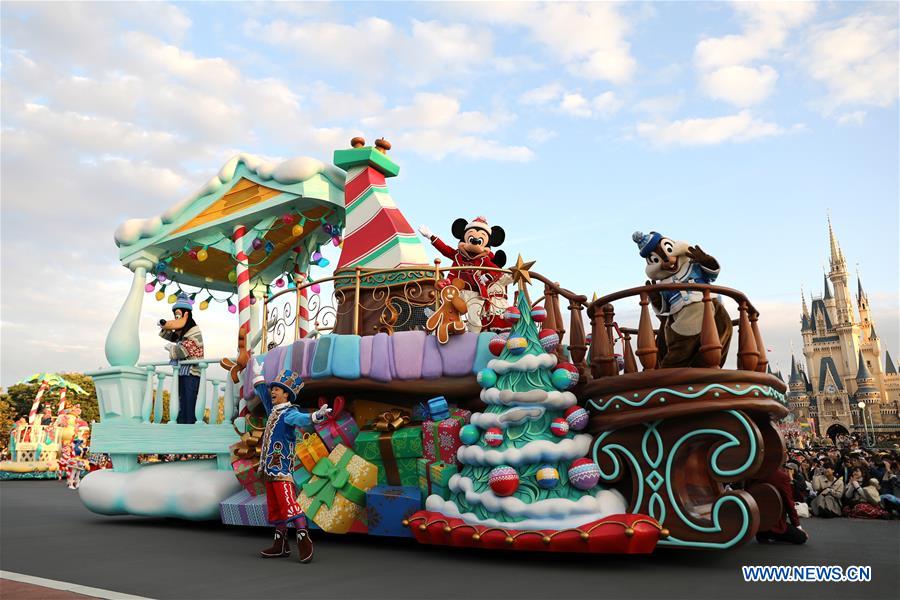 JAPAN-CHIBA-DISNEY-CHRISTMAS PARADE