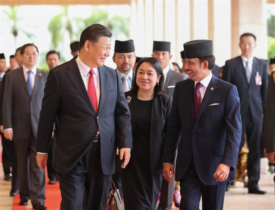 BRUNEI-CHINA-XI JINPING-HASSANAL-TALKS