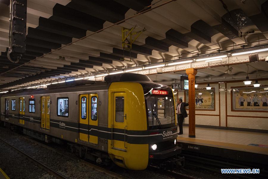 ARGENTINA-BUENOS AIRES-DAILYLIFE-CHINA-IMPORTED SUBWAY TRAIN