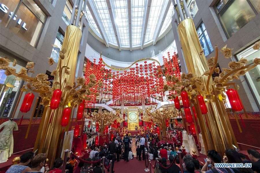 MALAYSIA-KUALA LUMPUR-CHINESE NEW YEAR-DECORATION