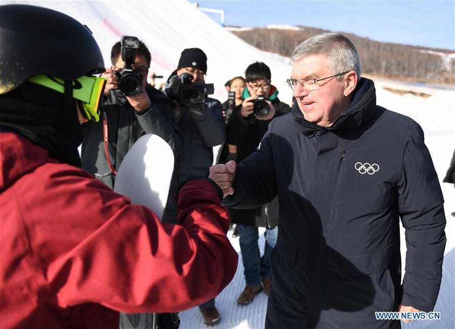 (SP)CHINA-BEIJING OLYMPIC WINTER GAMES-IOC PRESIDENT-VISIT