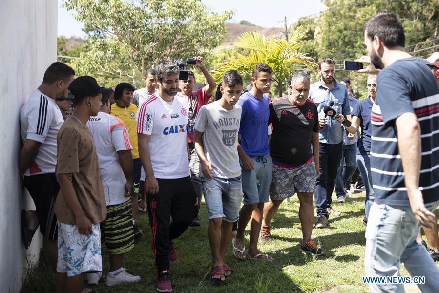 BRAZIL-RIO DE JANEIRO-FOOTBALL-TRAINING CENTER-FIRE