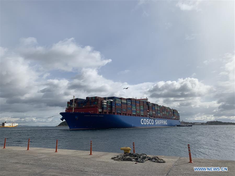 GREECE-PIRAEUS-CHINA-COSCO-SHIPPING PISCES-DOCKING