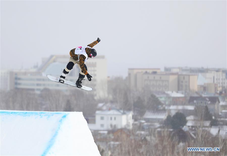 (SP)RUSSIA-KRASNOYARSK-SNOWBOARD-29TH WINTER UNIVERSIADE-MEN'S SLOPESTYLE QUALIFICATION