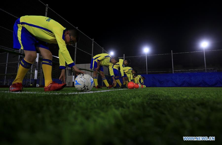 (SP)MIDEAST-GAZA-CANCER-FOOTBALL-HOPE TEAM