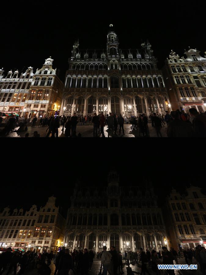 BELGIUM-BRUSSELS-EARTH HOUR