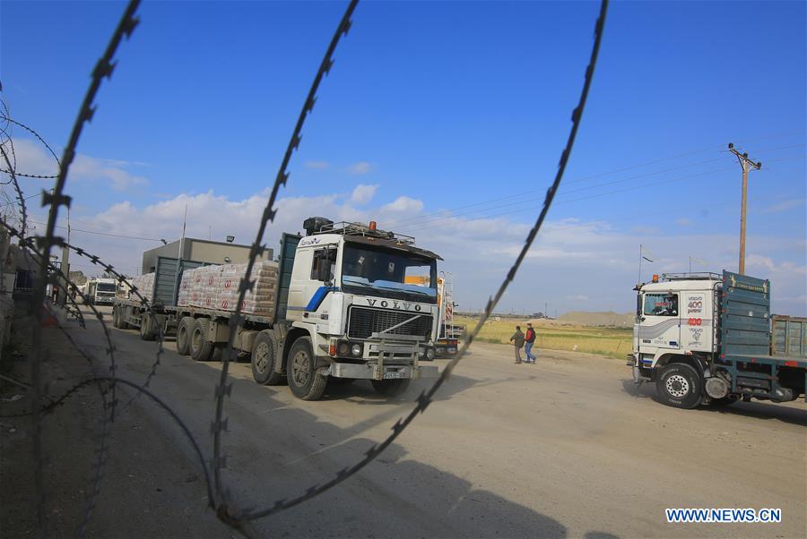 MIDEAST-GAZA-KEREM SHALOM CROSSING-REOPEN