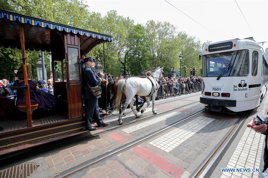 BELGIUM-BRUSSELS-TRAM PARADE