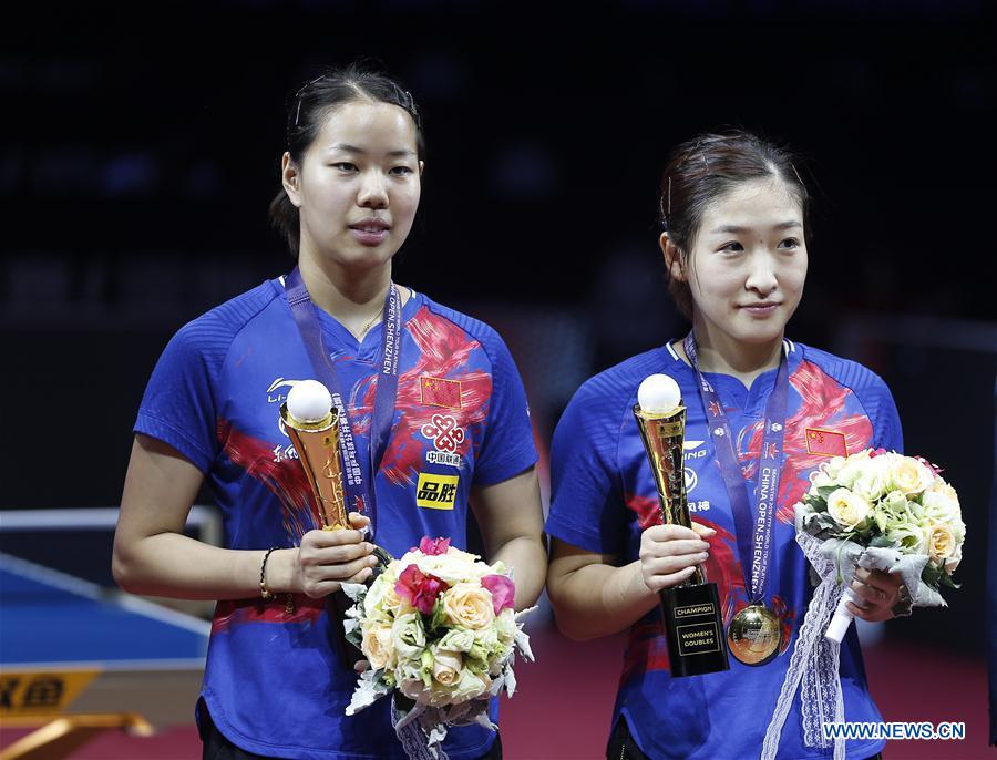 (SP)CHINA-SHENZHEN-TABLE TENNIS-CHINA OPEN-WOMEN'S DOUBLES (CN)