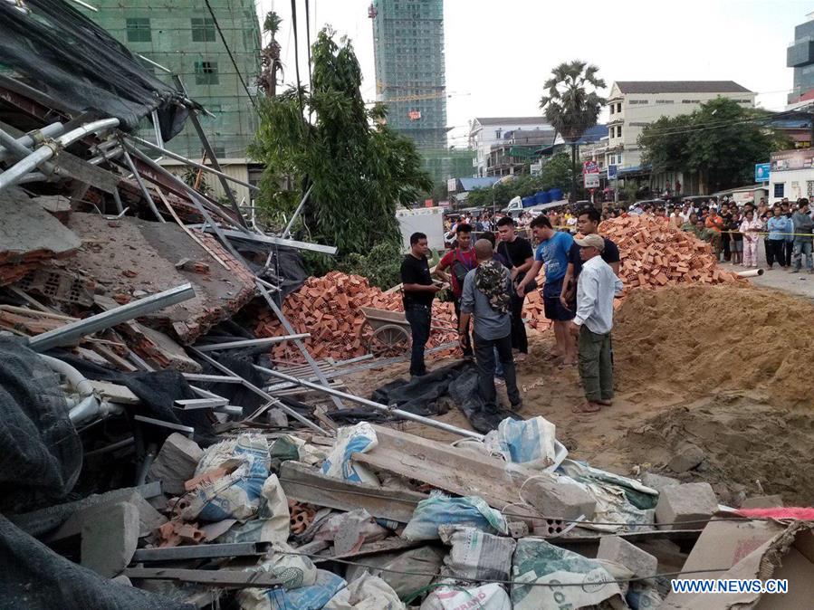 CAMBODIA-PREAH SIHANOUK-BUILDING-COLLAPSED 