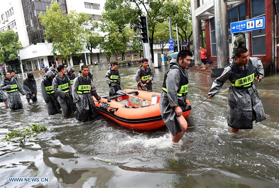 CHINA-ZHEJIANG-WENLING-TYPHOON LEKIMA (CN)