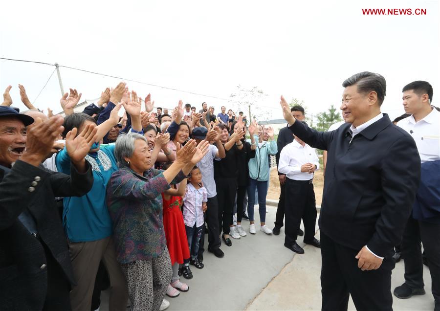 CHINA-GANSU-WUWEI-XI JINPING-INSPECTION (CN)