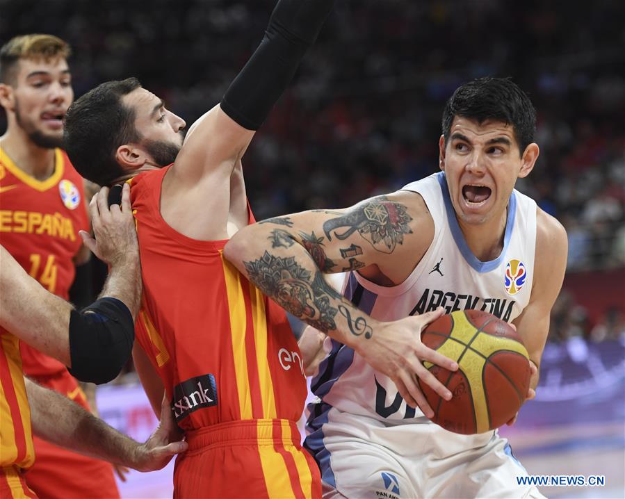 (SP)CHINA-BEIJING-BASKETBALL-FIBA WORLD CUP-ESP VS ARG (CN)