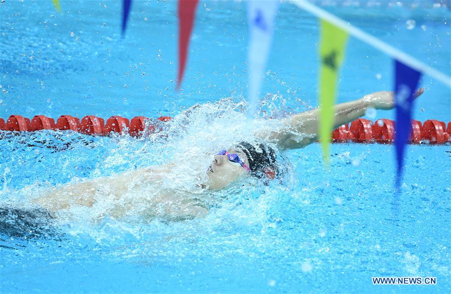 (SP)CHINA-WUHAN-7TH MILITARY WORLD GAMES-SWIMMING-MEN'S 100M BACKSTROKE FINAL(CN)