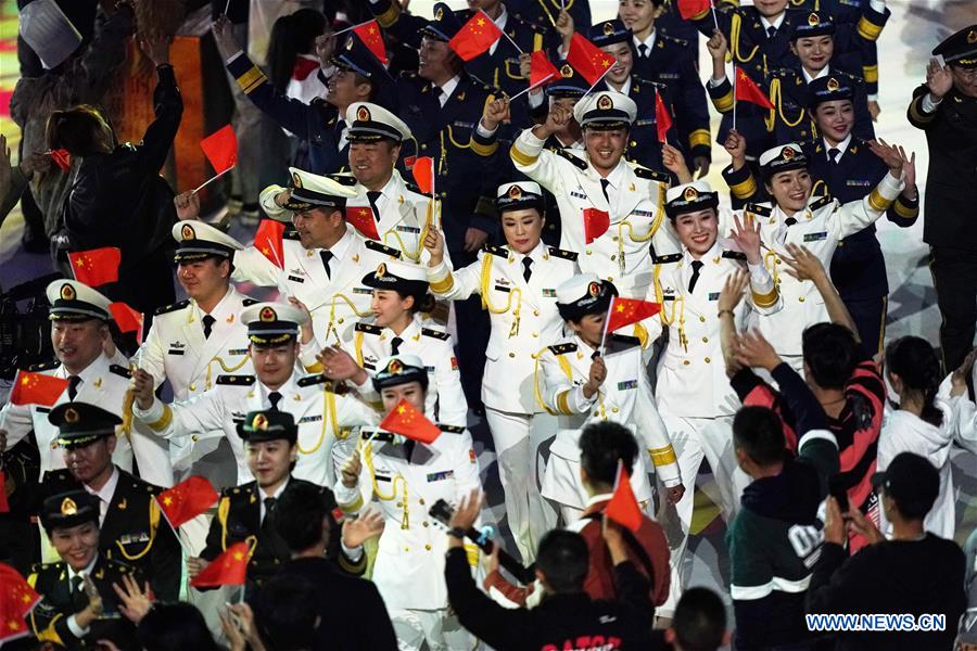 (SP)CHINA-WUHAN-7TH MILITARY WORLD GAMES-CLOSING CEREMONY