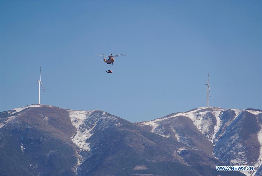 CHINA-SICHUAN-ROAD CONSTRUCTION-MI-26 HELICOPTER (CN)