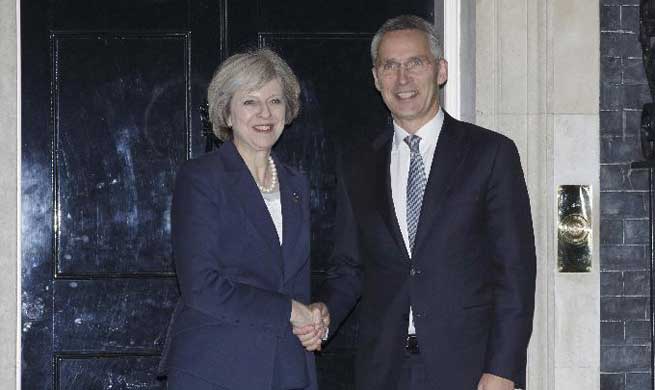 British PM meets with NATO secretary general in London