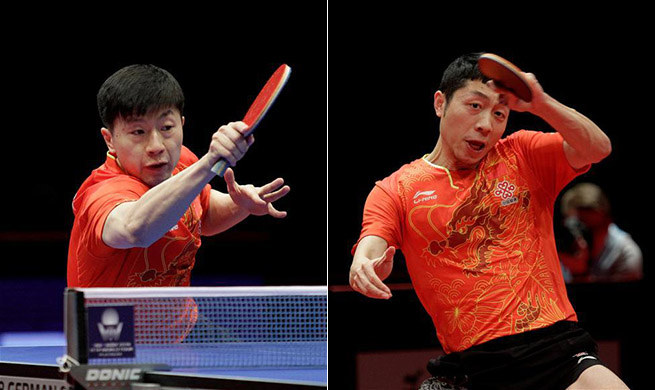 Ma Long, Xu Xin advance to men's singles final at German Open