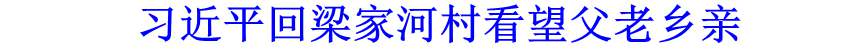 习近平回梁家河村看望父老乡亲