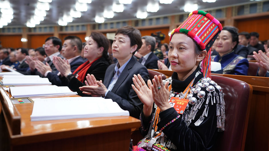 全国政协十三届二次会议举行第三次全体会议